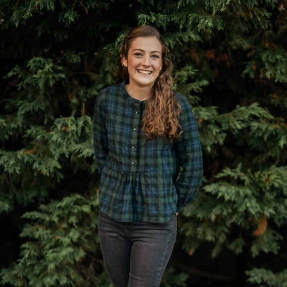 Madewell flannel Blouse - Picture 5 of 6